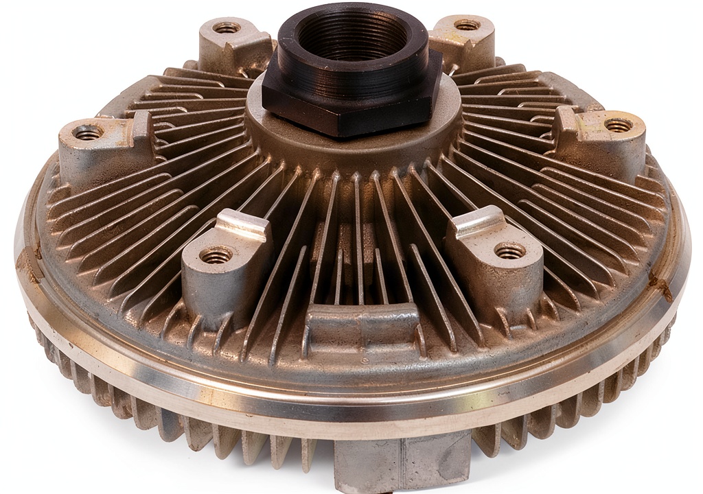 Hayden fan clutch installed on a Ford truck engine