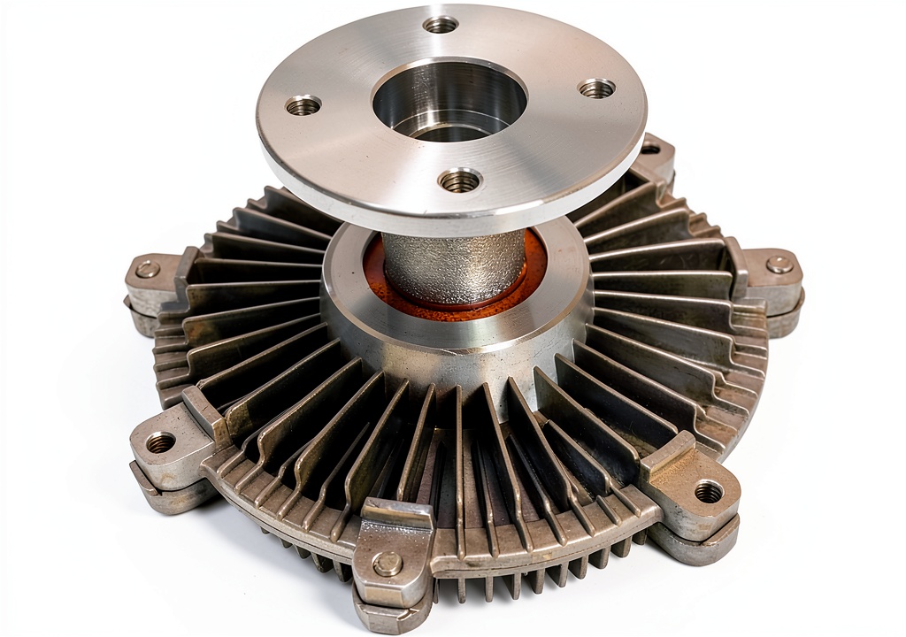 NEWZQ Engine Fan Clutch installed in a Nissan Frontier engine bay