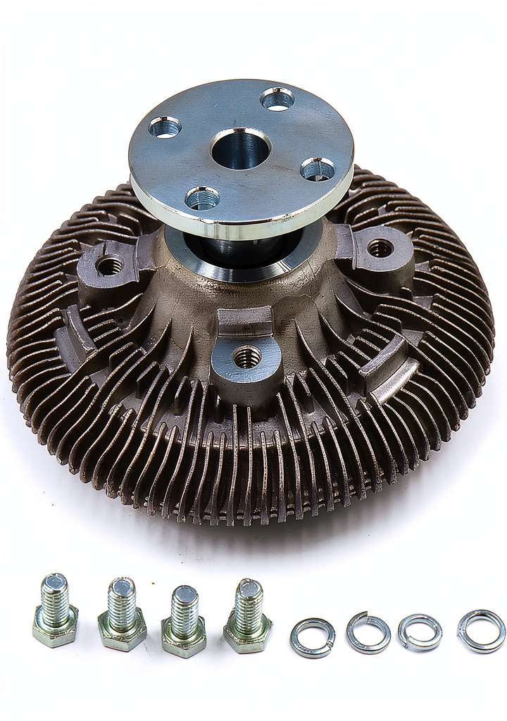 Installing Jeep Fan Clutch Vipcar Standard Duty Metal Clutch on a wooden workbench