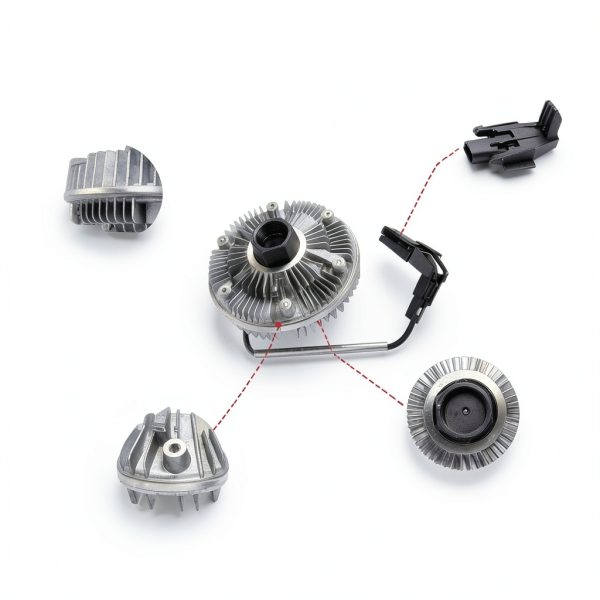 TOPAZ Electronic Fan Clutch for Ford F-250 F-350-3