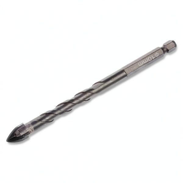 HARFINGTON 2pcs Titanium Coated Masonry Drill Bit, 10mm Concrete Drill Bits Ceramic Tile Drill Bit with 1/4" Hex Shank for Ceramic Tile Marble Mirror Glass Concrete Brick Plastic Wood-2