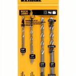 DEWALT Masonry Drill Bit Set DW5204 4-Piece with Carbide Tips-0